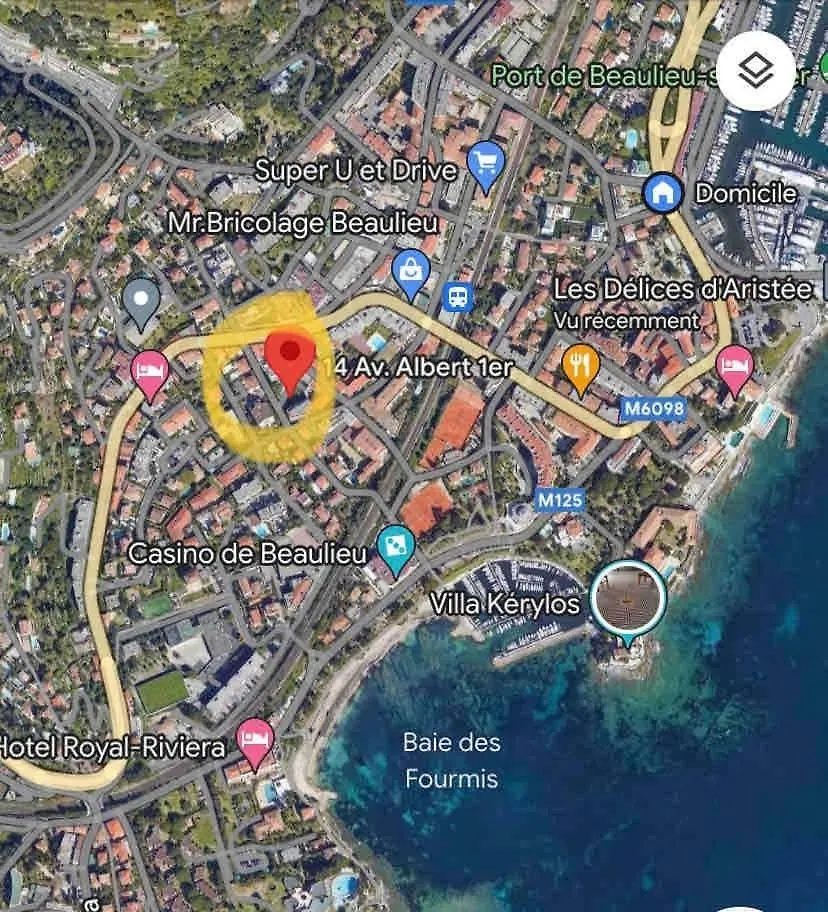 Residence Hermitage 3P Apartment Terrace Parking Sea 1Min ボーリュ・シュル・ メール ボーリュ・シュル・ メール